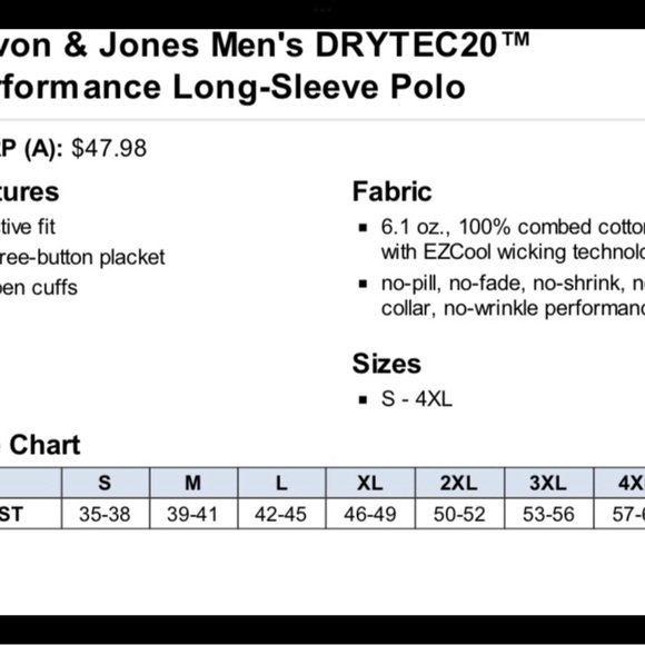 📦 Performance Long-Sleeve Polo - Picture 4 of 4